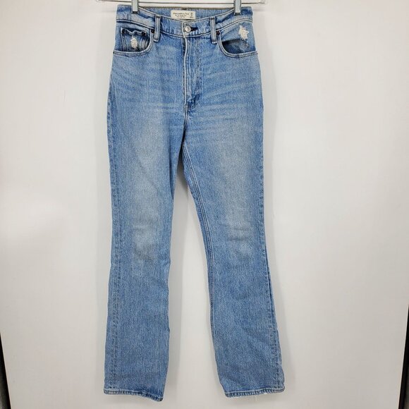 Abercrombie & Fitch Denim - Abercrombie & Fitch The 70's Vintage Flare Ultra High Rise Light Wash Jeans 25 /